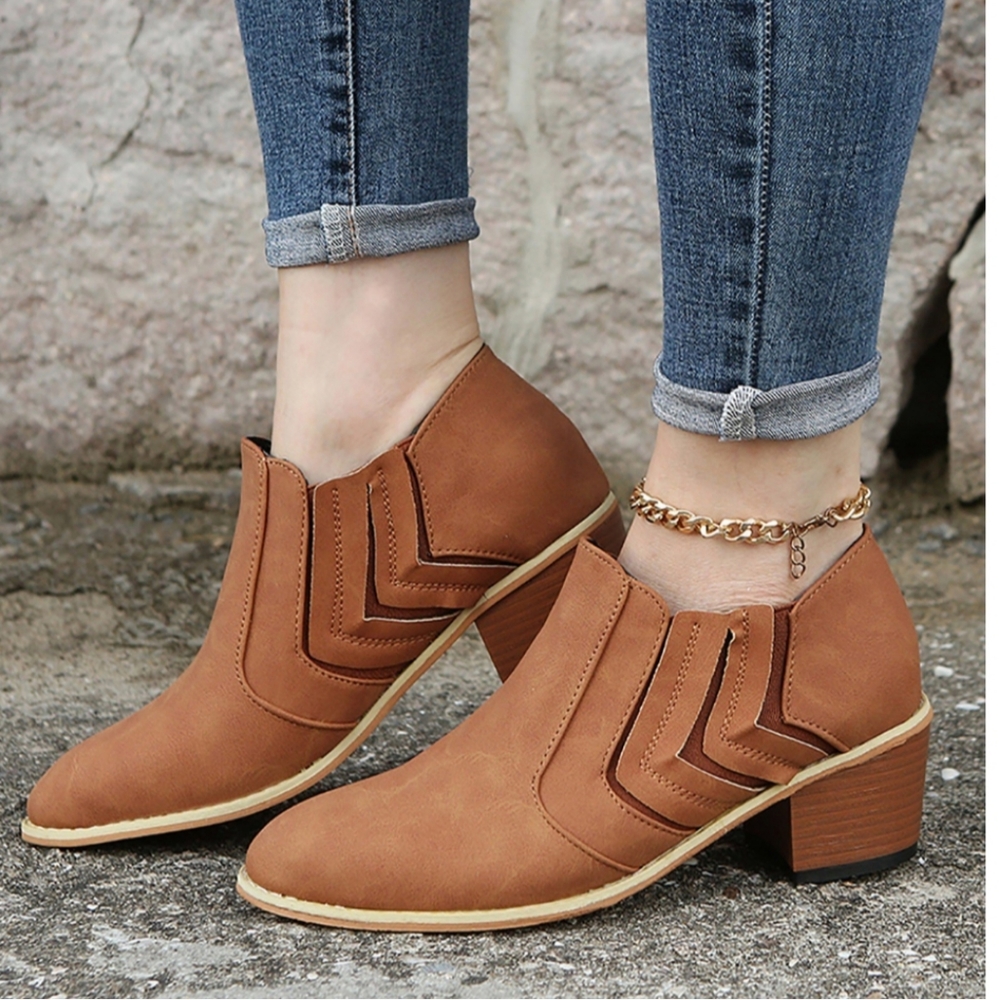 Sanbonepd Ankle Boots Soft Suede